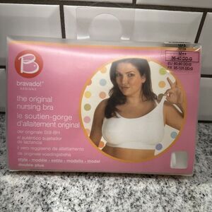 Bravado Original Nursing Bra Double Plus Style 1013 White Size M++36-40 DD-G NEW